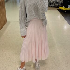 Aritzia Pleated Midi Skirt